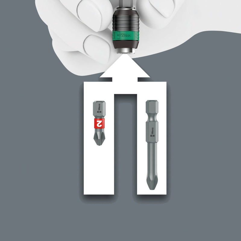 Wera Kraftform Kompakt Pistol RA-R 2 Ratcheting Screwdriver Set 05051536001