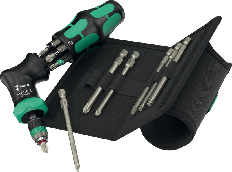 Wera Kraftform Kompakt Pistol RA-R 2 Ratcheting Screwdriver Set 05051536001