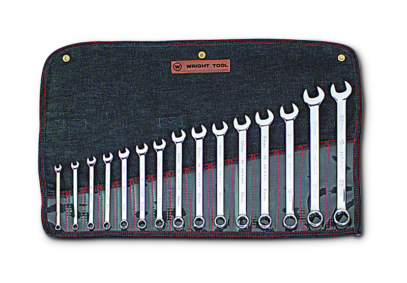 Wright Tool WRIGHTGRIP® 2.0 Metric Wrench Set – 15-Piece 12 Point Combination – 952